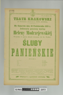 ŚLUBY PANIEŃSKIE