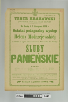 ŚLUBY PANIEŃSKIE