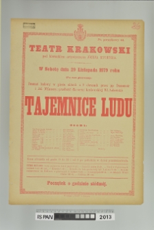 TAJEMNICE LUDU