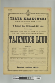 TAJEMNICE LUDU