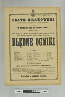 BŁĘDNE OGNIKI