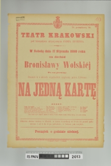 NA JEDNĄ KARTĘ