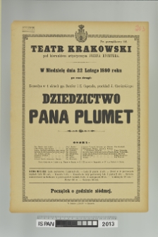 DZIEDZICTWO PANA PLUMET