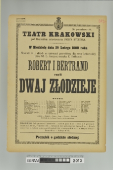 ROBERT I BERTRAND CZYLI DWAJ ZŁODZIEJE