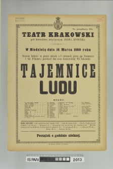 TAJEMNICE LUDU
