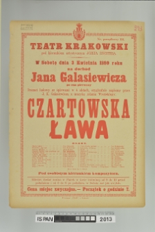 CZARTOWSKA ŁAWA