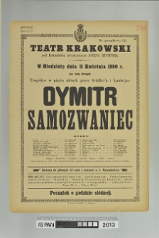 DYMITR SAMOZWANIEC