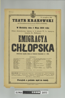 EMIGRACYA CHŁOPSKA