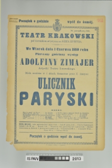 ULICZNIK PARYSKI