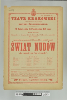 ŚWIAT NUDÓW (Le monde ou l'on s'ennuie)