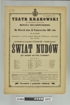 ŚWIAT NUDÓW (Le monde ou l'on s'ennuie)