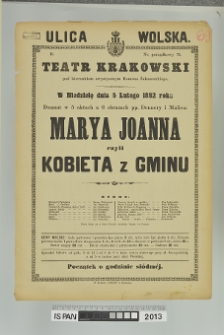 MARYA JOANNA CZYLI KOBIETA Z GMINU