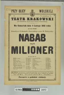 NABAB CZYLI MILIONER