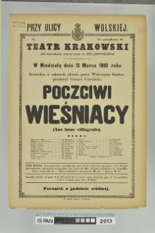 POCZCIWI WIEŚNIACY (Nos bous villogeois)