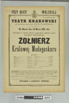 ŻOŁNIERZ KRÓLOWEJ MADAGASKARU