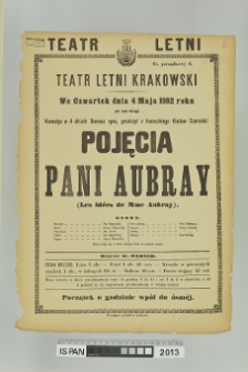 POJĘCIA PANI AUBRAY (Les idees de Mme Aubray)