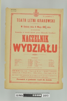 NACZELNIK WYDZIAŁU