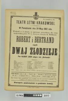 ROBERT I BERTRAND CZYLI DWAJ ZŁODZIEJE