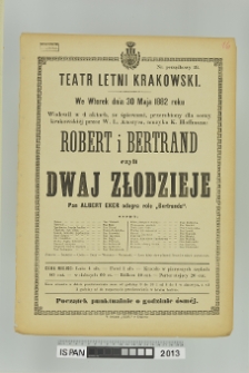 ROBERT I BERTRAND CZYLI DWAJ ZŁODZIEJE