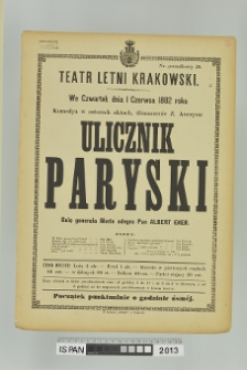 ULICZNIK PARYSKI