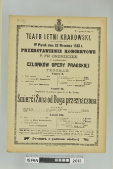 Przedstawenie członków Opery Pragskiej