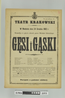 GĘSI I GĄSKI