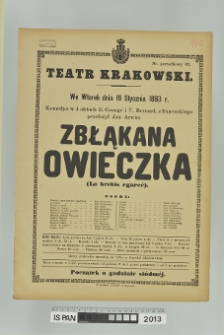 ZBŁĄKANA OWIECZKA (La brebis egaree)