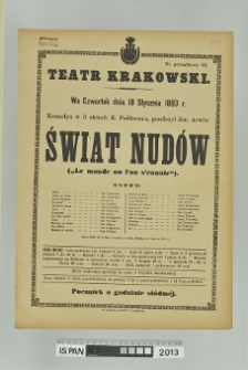 ŚWIAT NUDÓW (Le monde ou l'on s'ennuie)