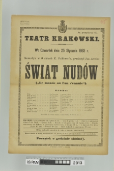 ŚWIAT NUDÓW (Le monde ou l'on s'ennuie)