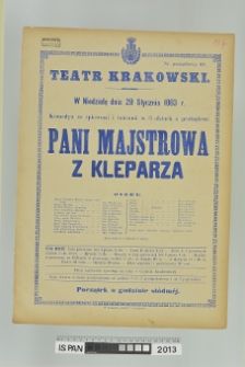 PANI MAJSTROWA Z KLEPARZA