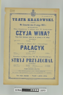 CZYJA WINA?