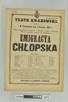 EMIGRACYA CHŁOPSKA