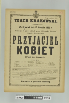 PRZYJACIEL KOBIET (L'ami des femmes)