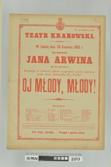 OJ MŁODY, MŁODY!