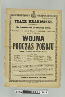 WOJNA PODCZAS POKOJU