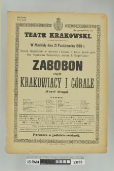 ZABOBON czyli Krakowiacy I górale (cz. II)
