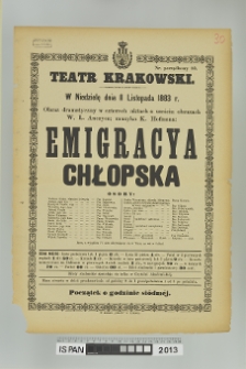 EMIGRACYA CHŁOPSKA