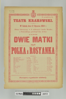 DWIE MATKI CZYLI POLKA I ROSYANKA