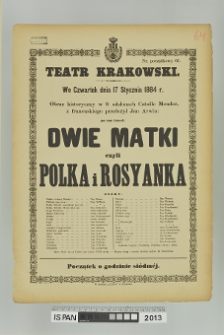 DWIE MATKI CZYLI POLKA I ROSYANKA