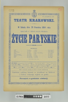 ŻYCIE PARYSKIE