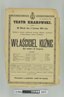 WŁAŚCICIEL KUŹNIC (La maitre de forges)
