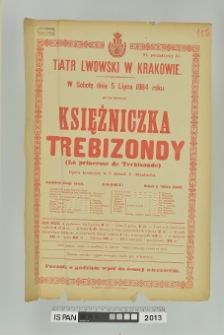 KSIĘŻNICZKA TREBIZONDY (La princesse de Trebisonde)