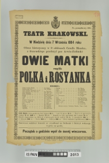DWIE MATKI CZYLI POLKA I ROSYANKA