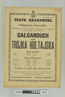 GAŁGANDUCH czyli Trójka hultajska