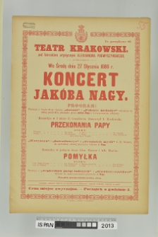 KONCERT JAKÓBA NAGY