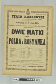 DWIE MATKI CZYLI POLKA I ROSYANKA