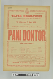PANI DOKTOR (La docteuresse)