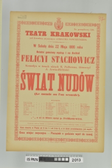 ŚWIAT NUDÓW (Le monde ou l'on s'ennuie)