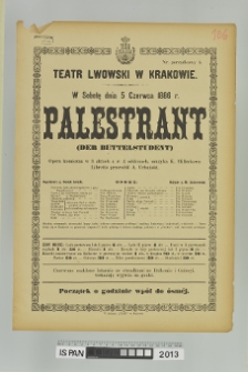 PALESTRANT (Der Bettelstudent)
