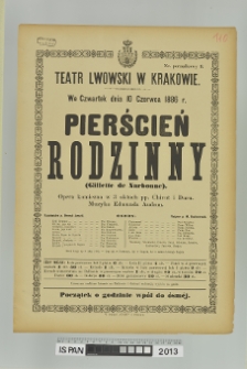 PIERŚCIEŃ RODZINNY (Gillette de Narbonne)